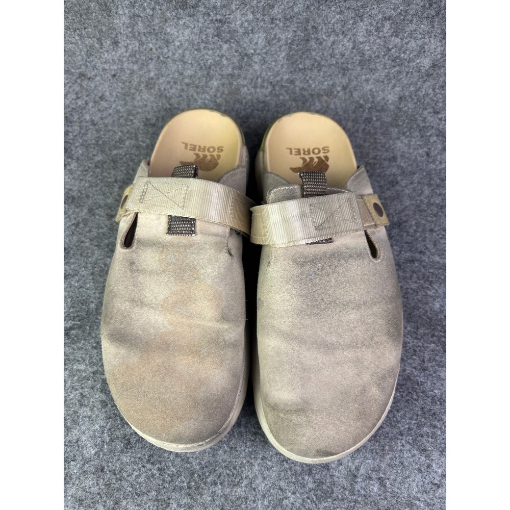 Sorel Ona Streetwear Clogs Womens Size 10 Tan Suede Adjustable Strap NL4971-260 - Picture 3 of 8